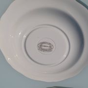 12 assiettes creuses vertes "l'amandinoise"