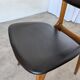 Set of 2 Vintage STOL Kamnik Dining Chair: Black Leather, MCM Chairs