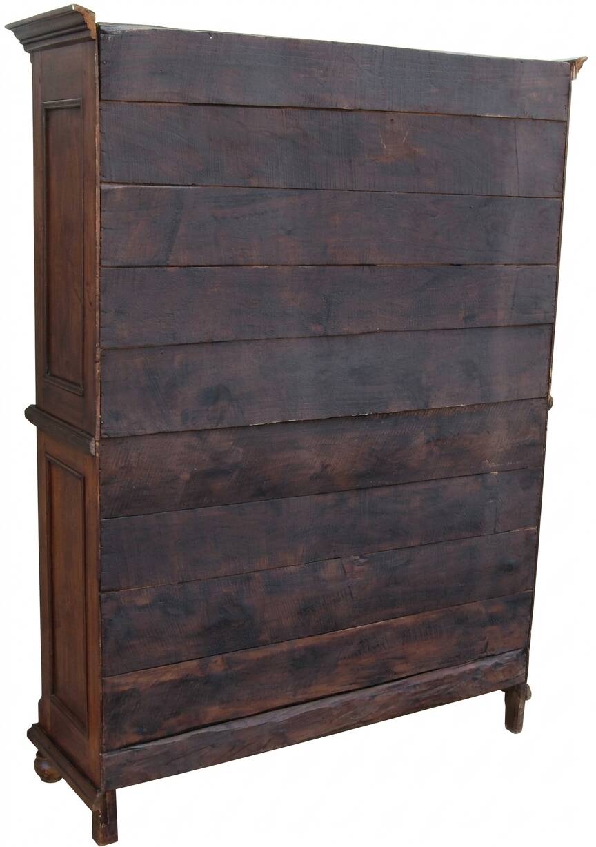 Antique panelled wardrobe from the 19th century.
