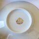 3 royal blue and gold cups and saucers - Royal Limoges porcelain