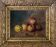 Tableau HST "Still Life with Apples and Quinces" signed D. Finelle 1911 + frame
