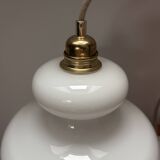 Seventies white opaline suspension