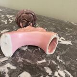 Pair of ceramic candlesticks