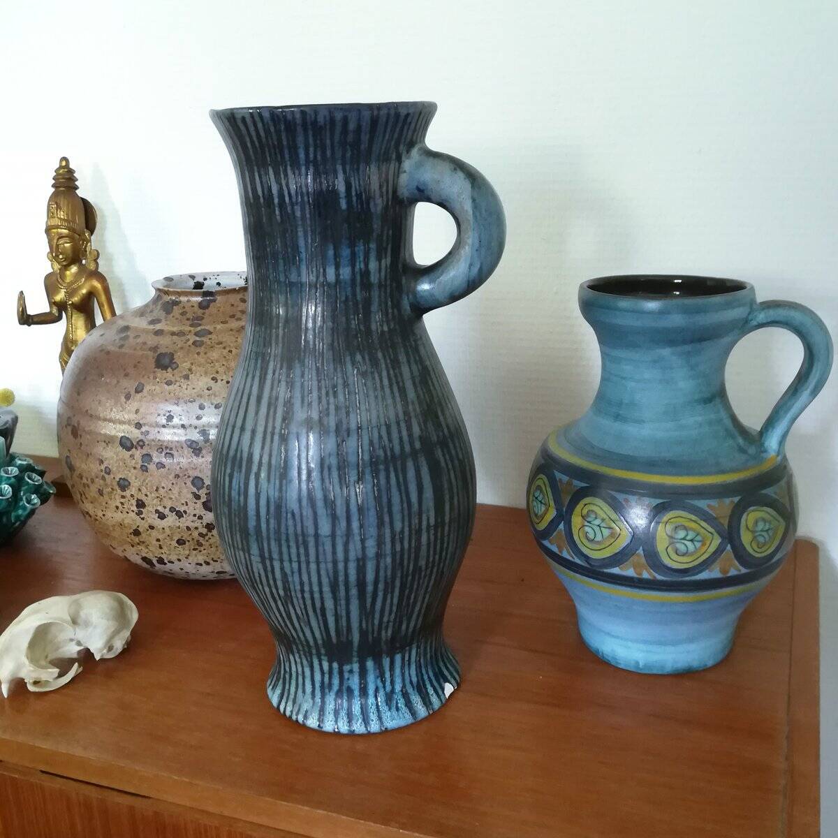 Ceramic vase by Jean De Lespinasse, model F2, France, 1960s