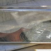 Silver-plated service tray in the Louis XVI style.