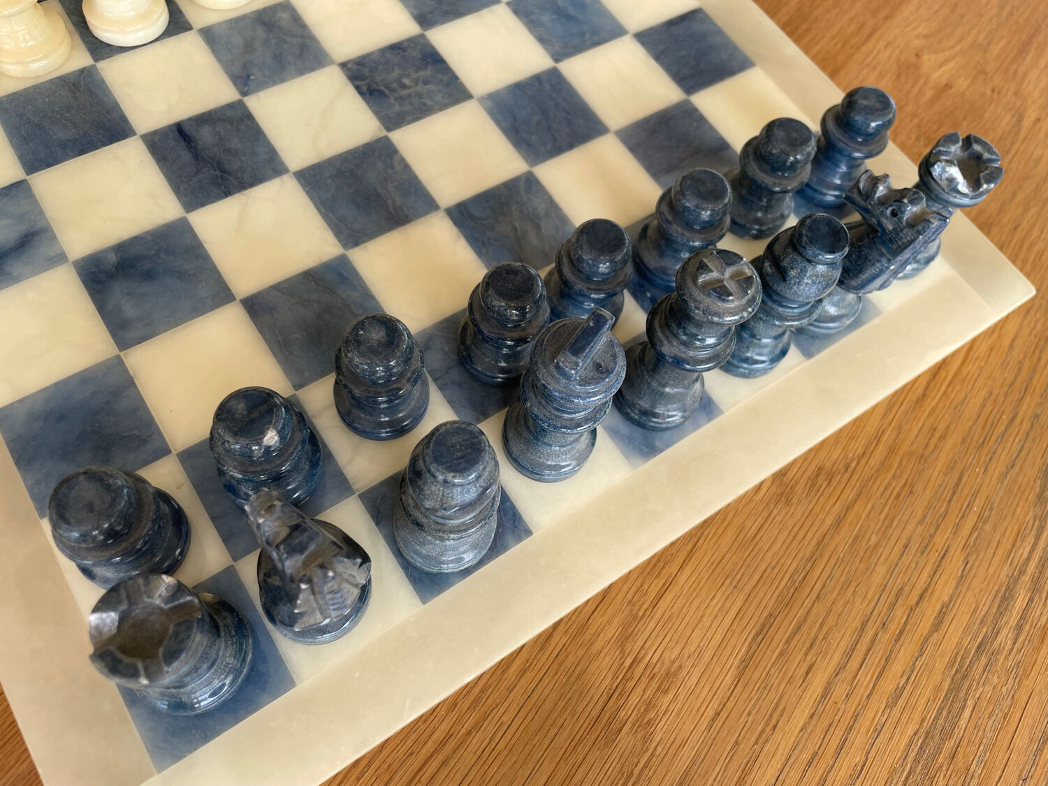 Alabaster chess game
