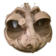 Wall sconce in glazed stoneware "alien head" by Joel Lurois in 1982