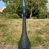 Carafe empoli purple mauve small bubbles hobnail