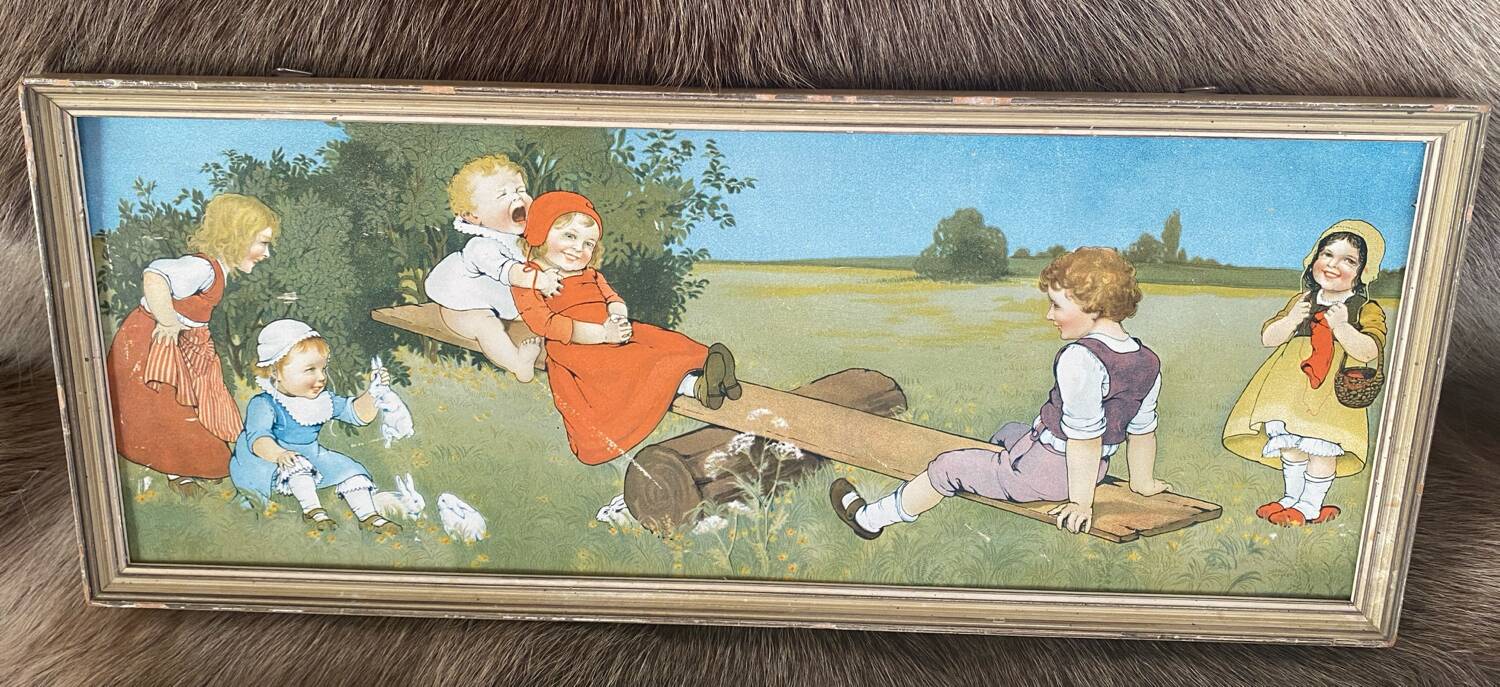 Lot of 2 old children's illustrations