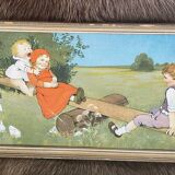 Lot of 2 old children's illustrations
