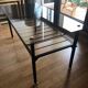 Vintage coffee table smoked glass