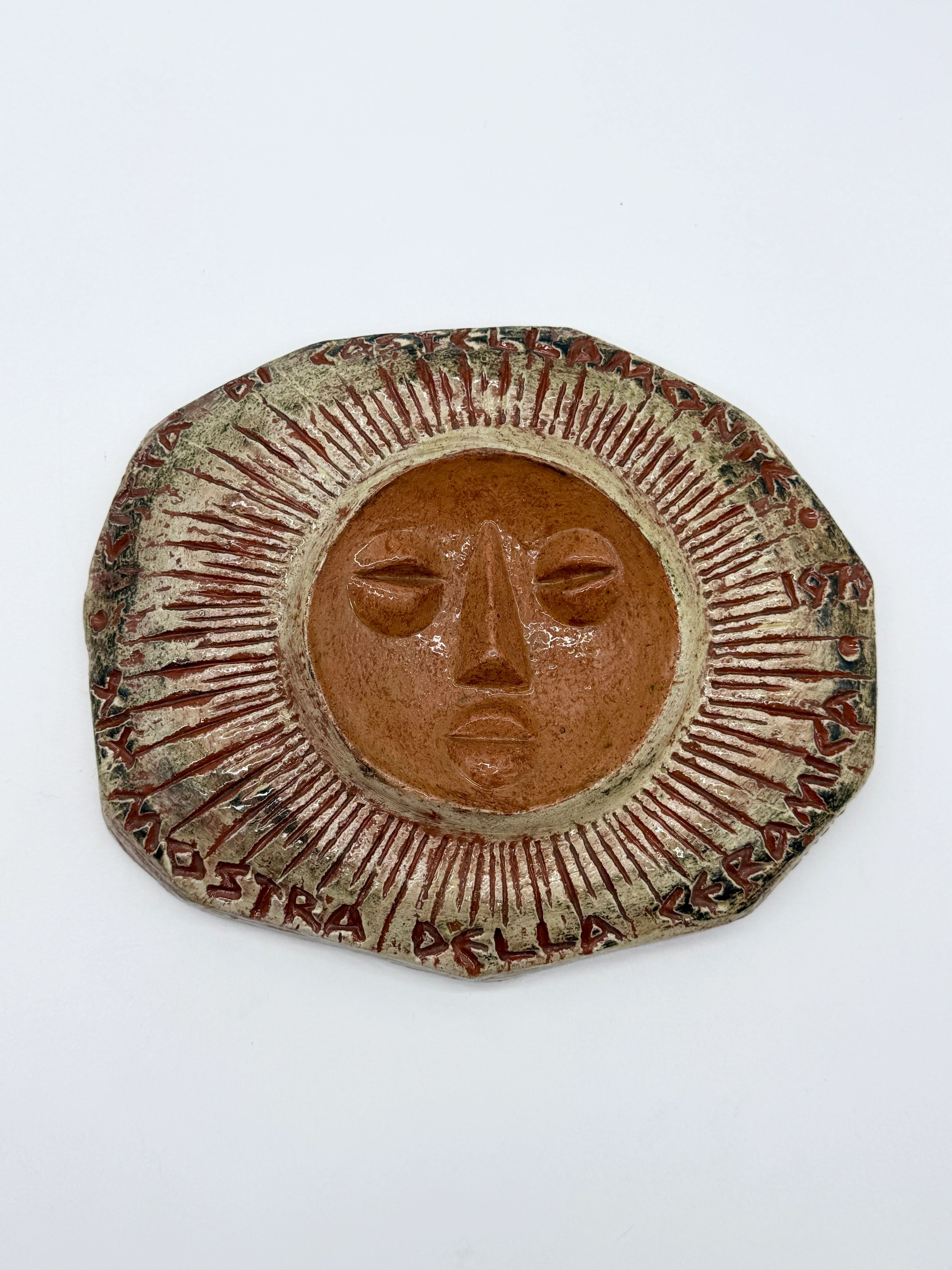 Wall ceramic "Sun" — Clizia (Mario Giani), 1979