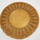 1970 Jan Kalous Beech an Rattan Side Table by ULUV,Czechoslovakia