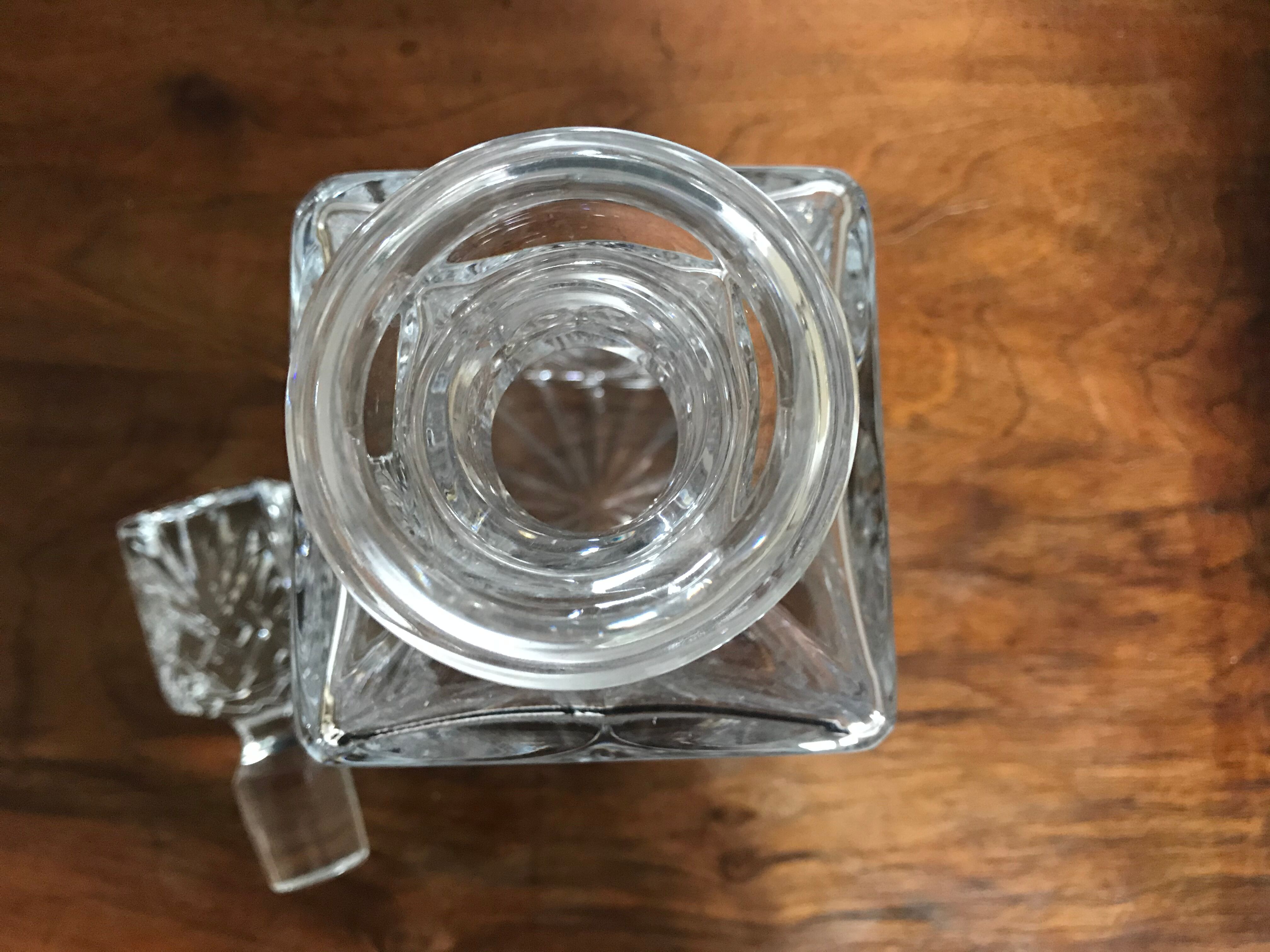 Crystal whisky carafe