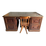 Solid wood notary desk and swivel American chair