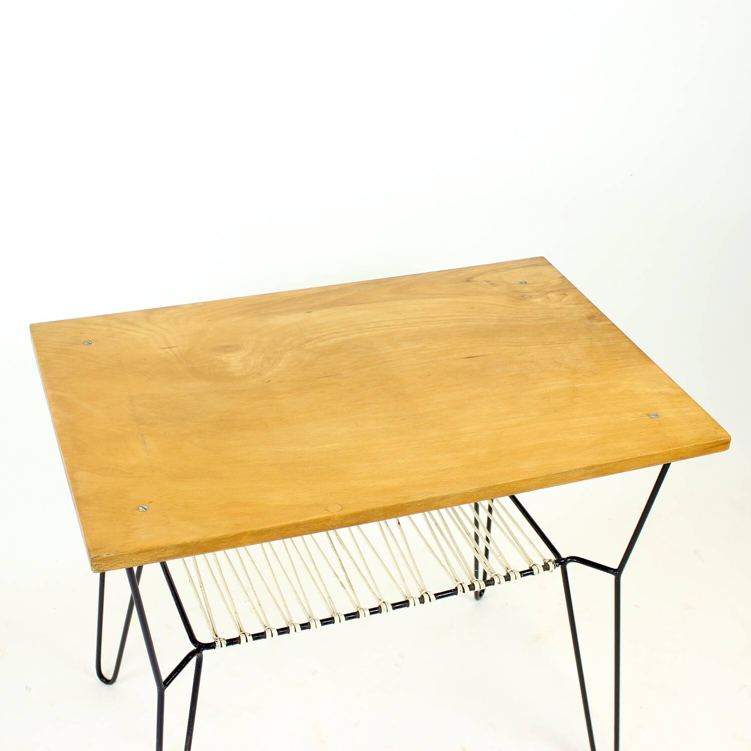 Coffee Table With Metal Base, Czechoslovakia 1960s