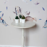 Round table, shabby chic pedestal table