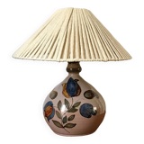 Ceramic lamp and its recycled cotton lampshade
