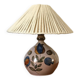 Ceramic lamp and its recycled cotton lampshade