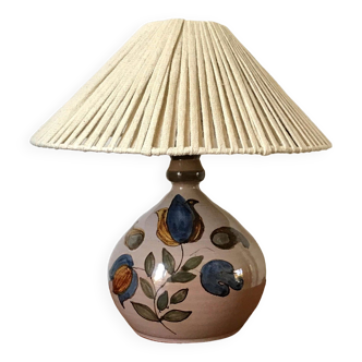 Ceramic lamp and its recycled cotton lampshade
