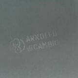 Arnolfo Di Cambio Vintage Ice Bucket in Crystal and Metal, 1980s