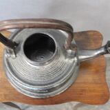 Teapot In Black Enamelled Chamotte Earth Jean Marais (1913-1998)