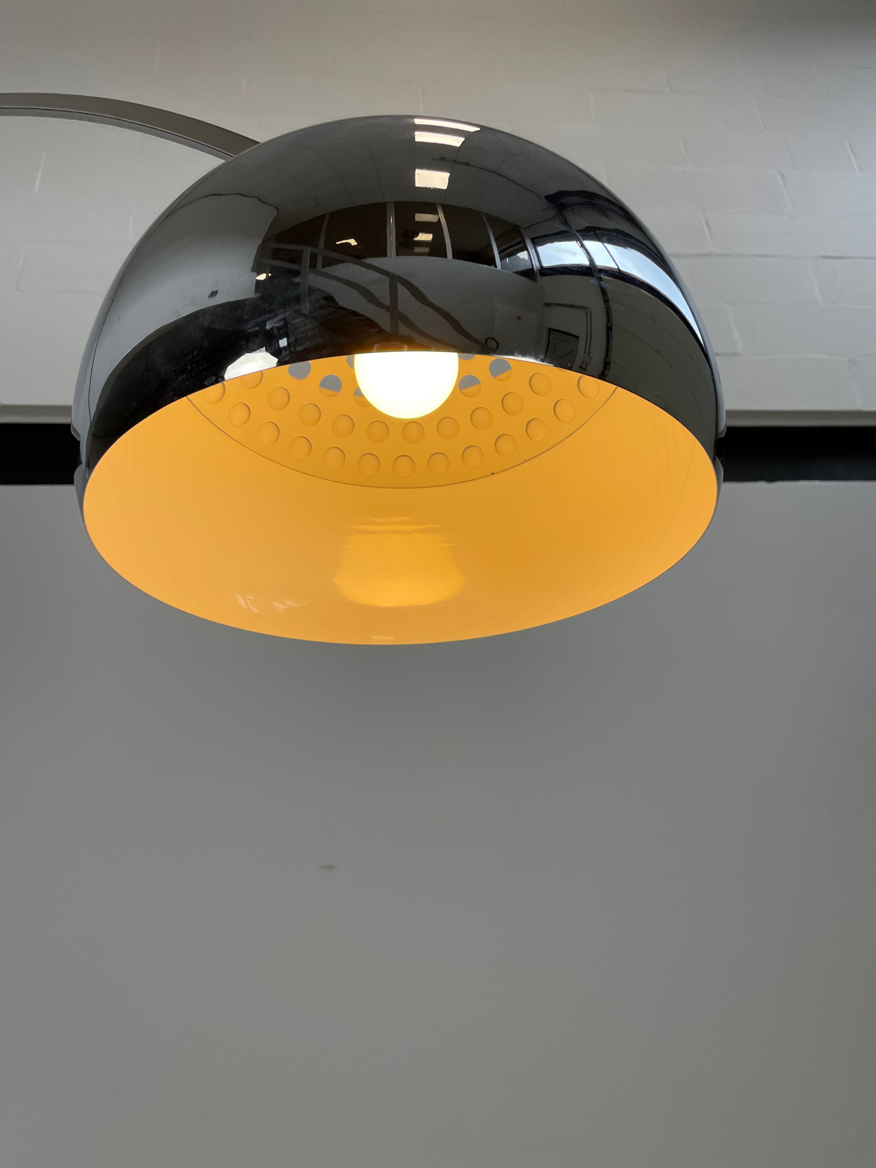 Design arc floorlamp with marble base