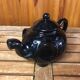 Old vintage black ceramic elephant shaped teapot #a474