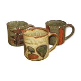 Set of vintage mugs