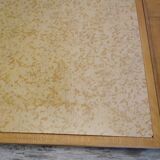 Wood and marble table with extensions