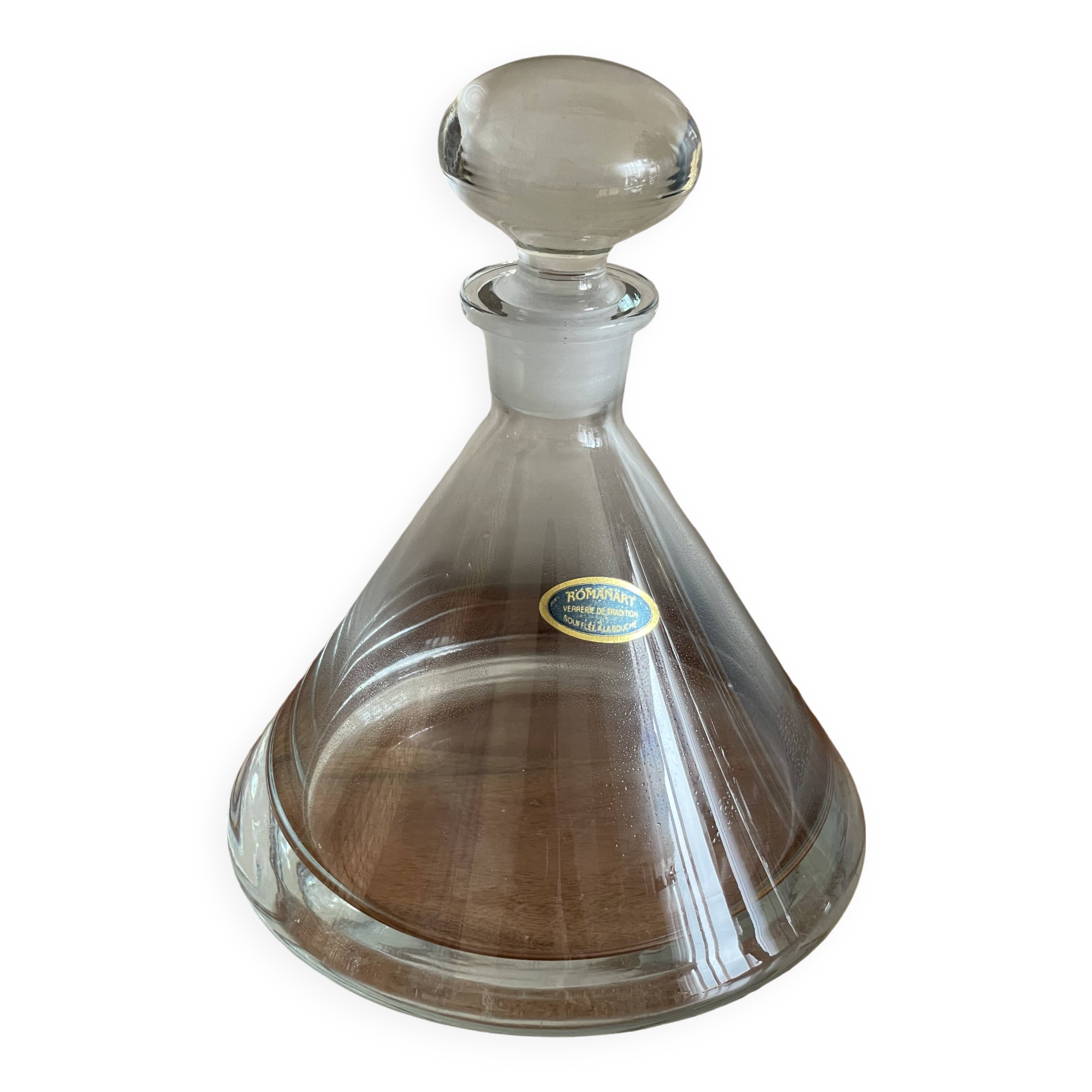 Blown glass decanter