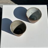 Set of 2 cups / mug Indonesian ceramic (matte brown)