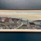 XL Original Swedish Oil on Canvas “Coastal Village” by Bo Sjöberg –Signed