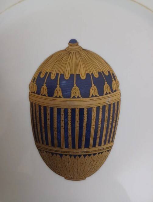 Fabergé decorative plate, private collection