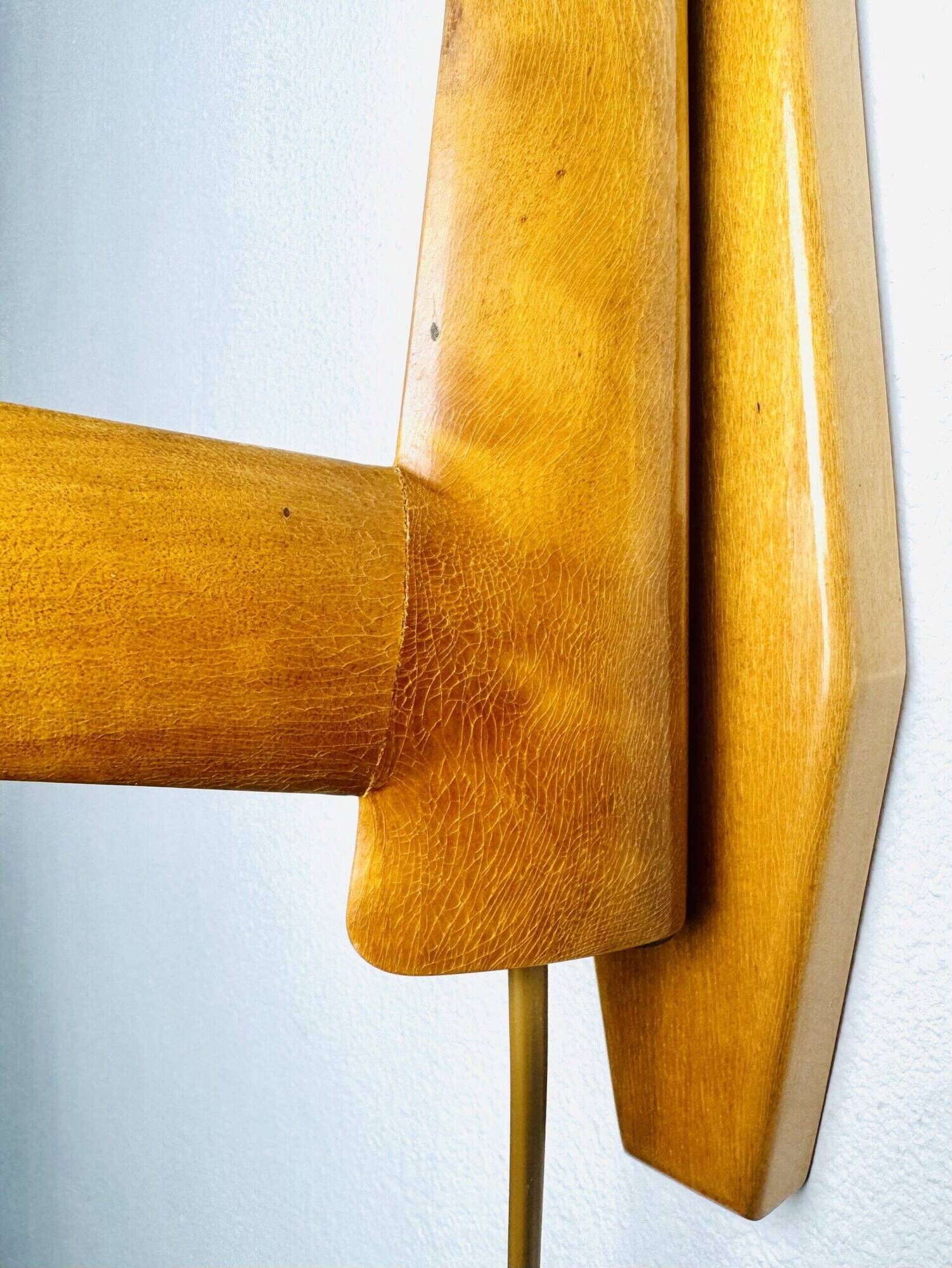Large Rosewood Swivel-Arm Wall Lamp, Sweden 1950S