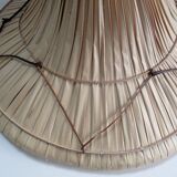 Asian rattan and plant fiber hat - vintage