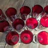 Set of 12 Luminarc wine glasses model Sweden red