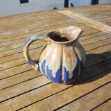 Old Digoin Flamed Stoneware Pitcher