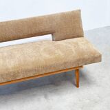 1970's German wooden sofa / daybed