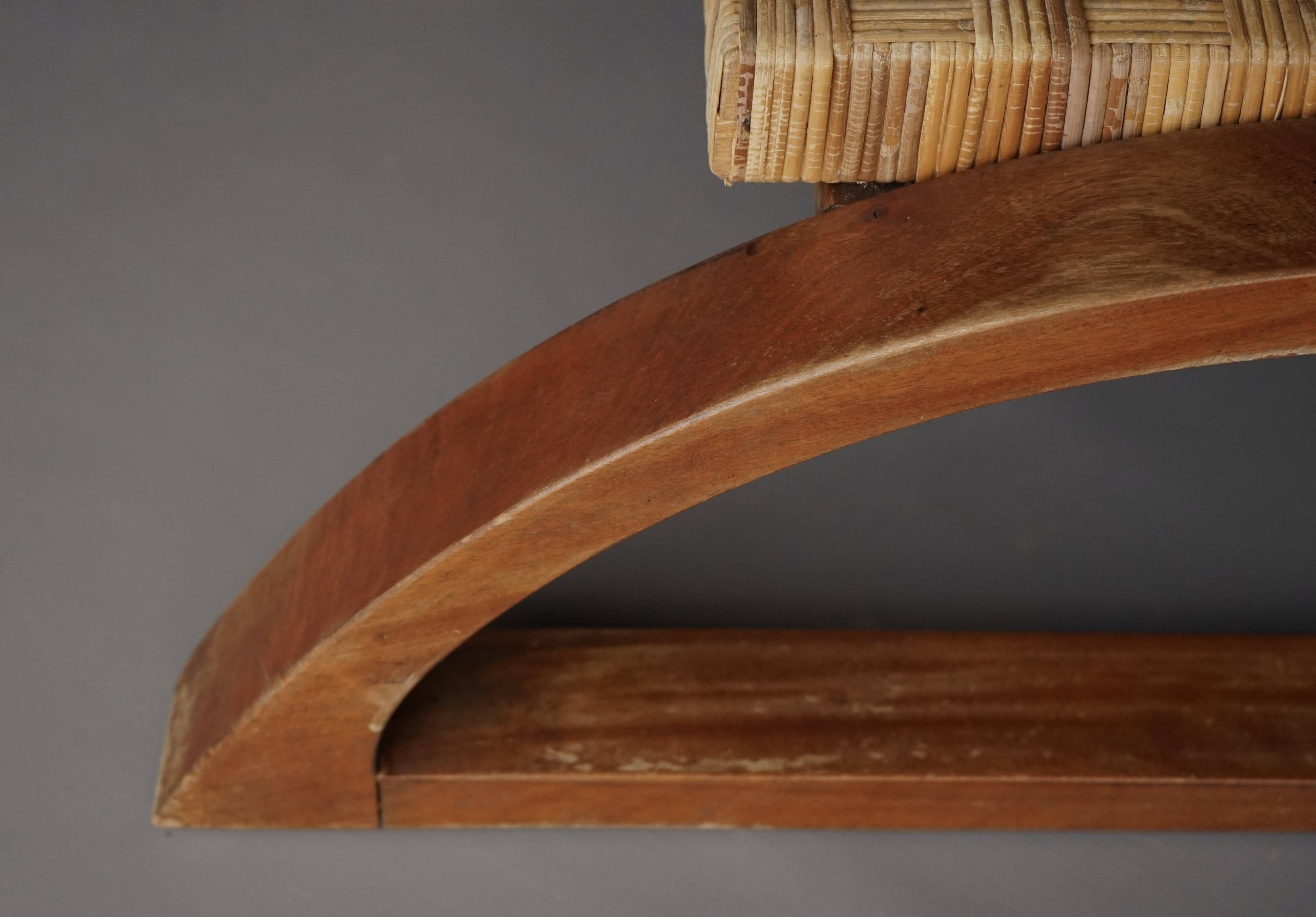 Vintage Lounge Chair and Ottoman by Francis Jourdain, 1920s