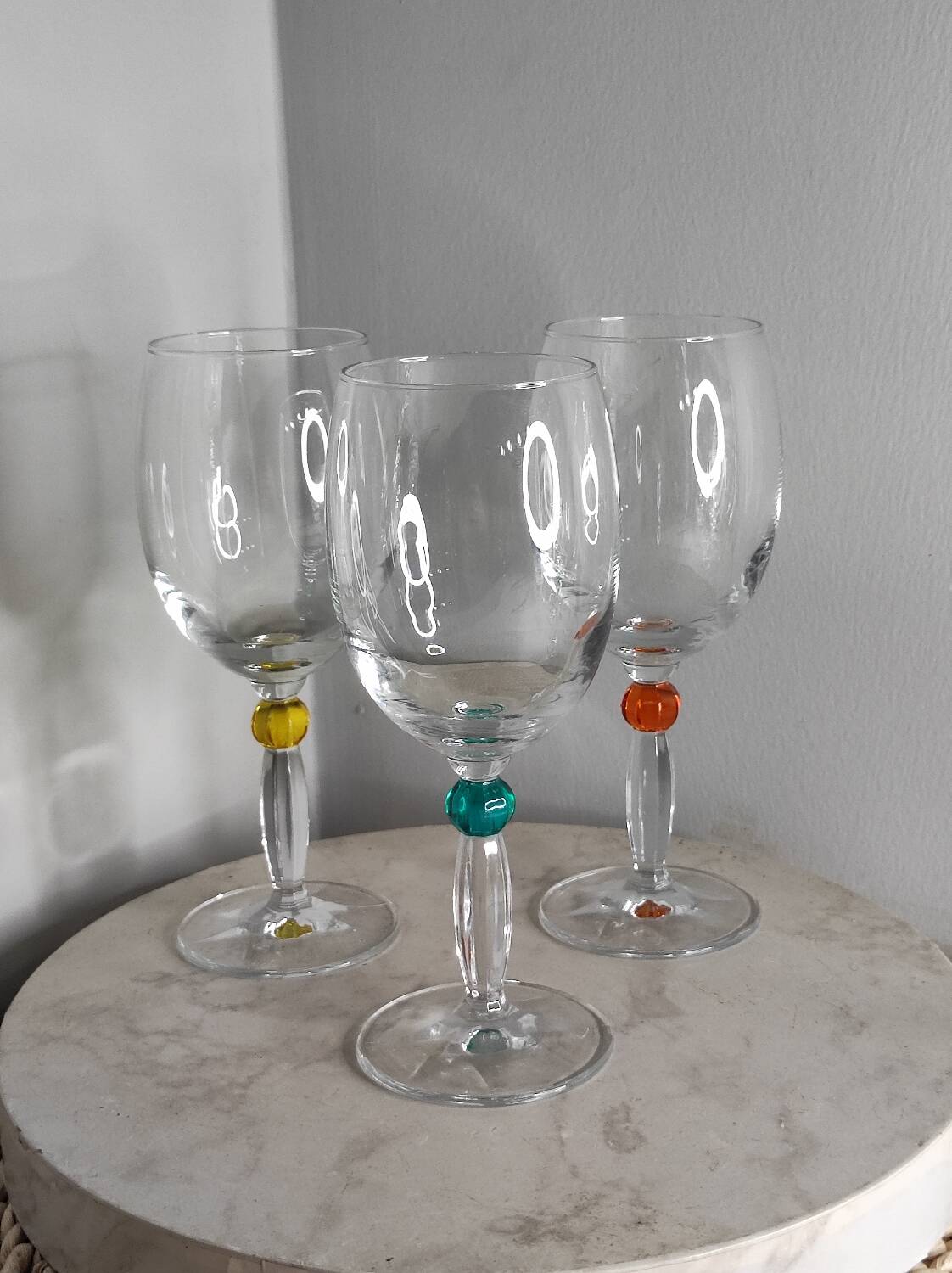 Verres perles facettes