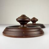 Art Deco wooden hangers, Italy, 1950s, set of 2