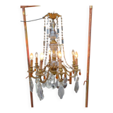 Lustre 19 éme Bronze et Cristal