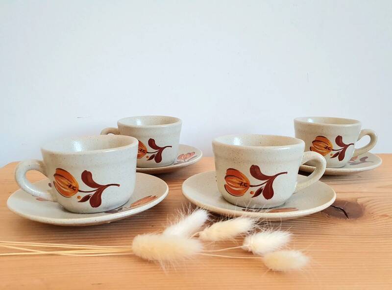 St Amand earthenware coffee cups