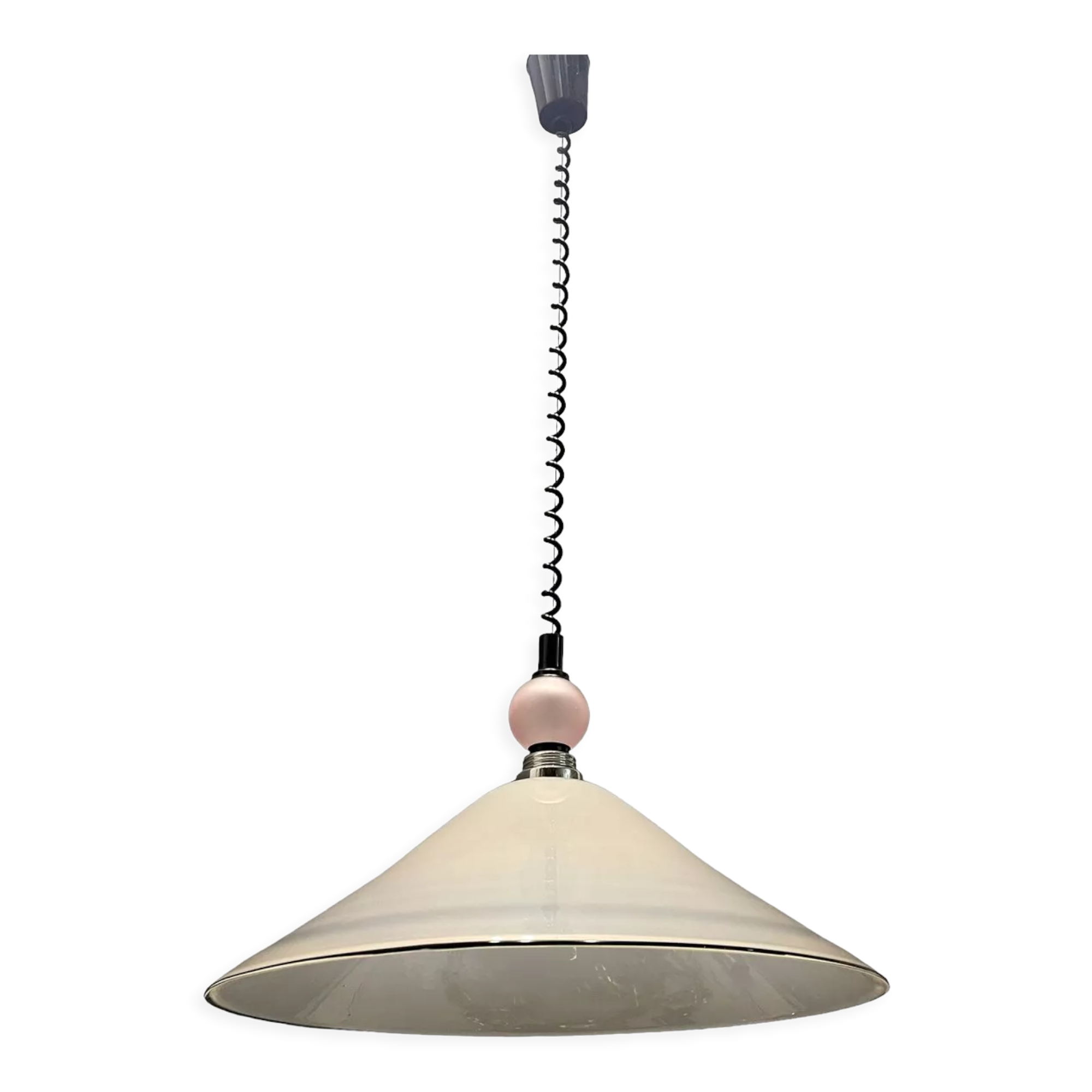 Italian murano glass light pendant, 1970s