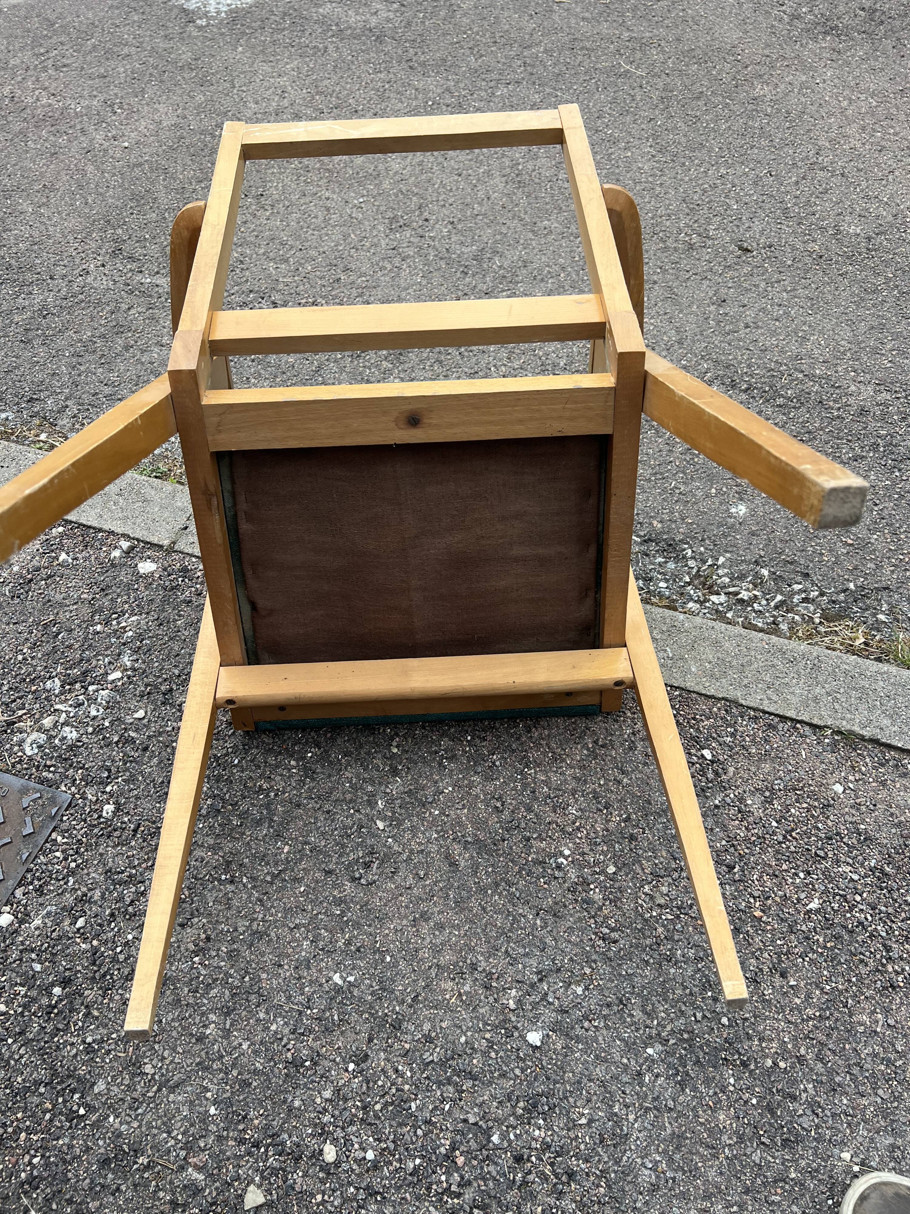Set of 3 vintage 50s armchairs – Scandinavian design