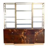 Rare lacquered library attributed to Guy Lefèvre, Maison Jansen – 1970