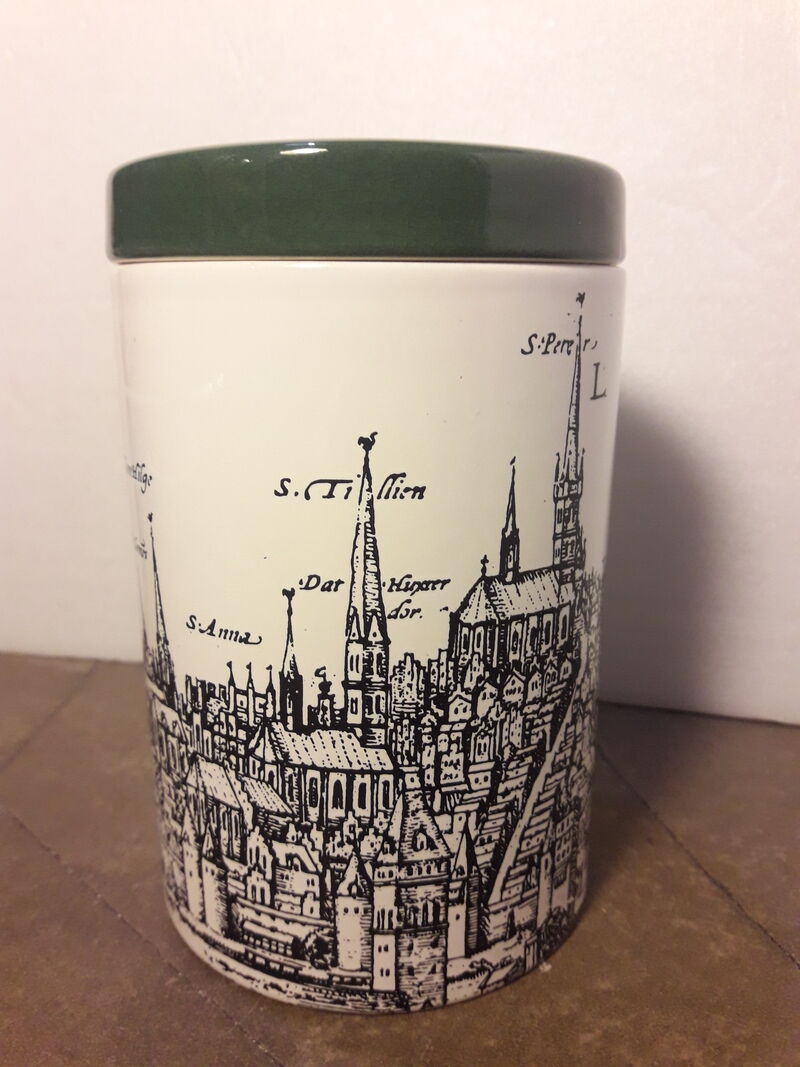 Ceramic spice jar Villeroy and Boch Mettlach Lubec, Germany