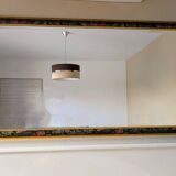 Large Vintage Beveled Panoramic Mirror