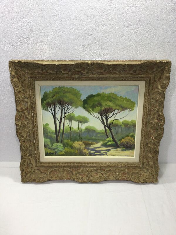 Huile sur toile saint raphaël A. Ledieu